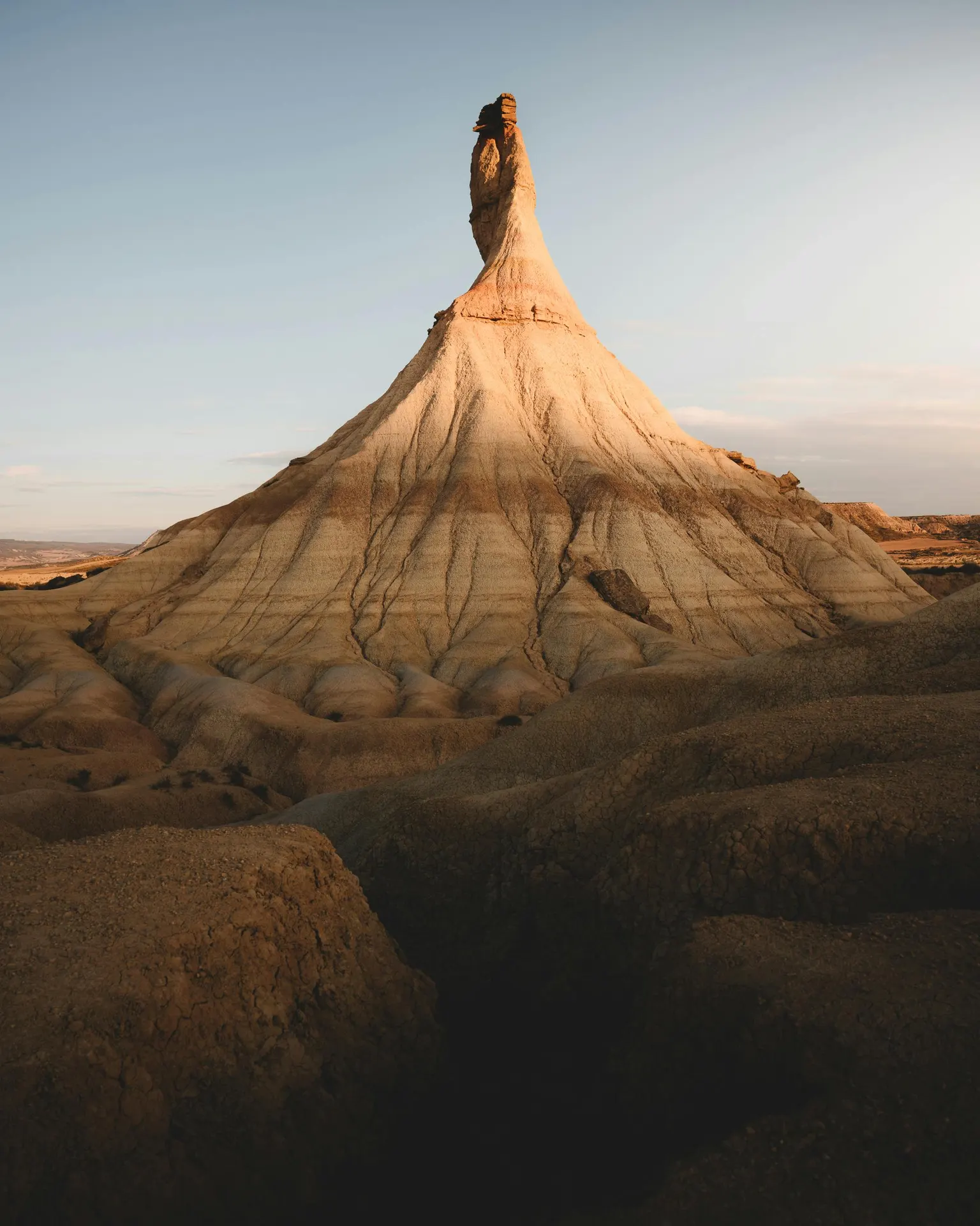 Formaciones arcillosas de Bardenas Reales en Navarra